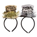 DIADEMA CHISTERA "HAPPY NEW YEAR" SURT.PLATA Y ORO